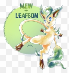 My Pokemon Ocs - Fusion Wattpad Leafeon Mew Fusion Png,Leafeon Png