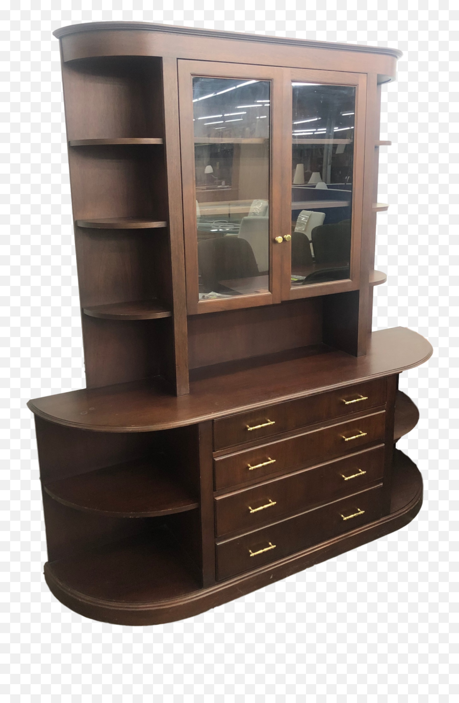 China Cabinet In Mahogany - Solid Png,Cabinet Png