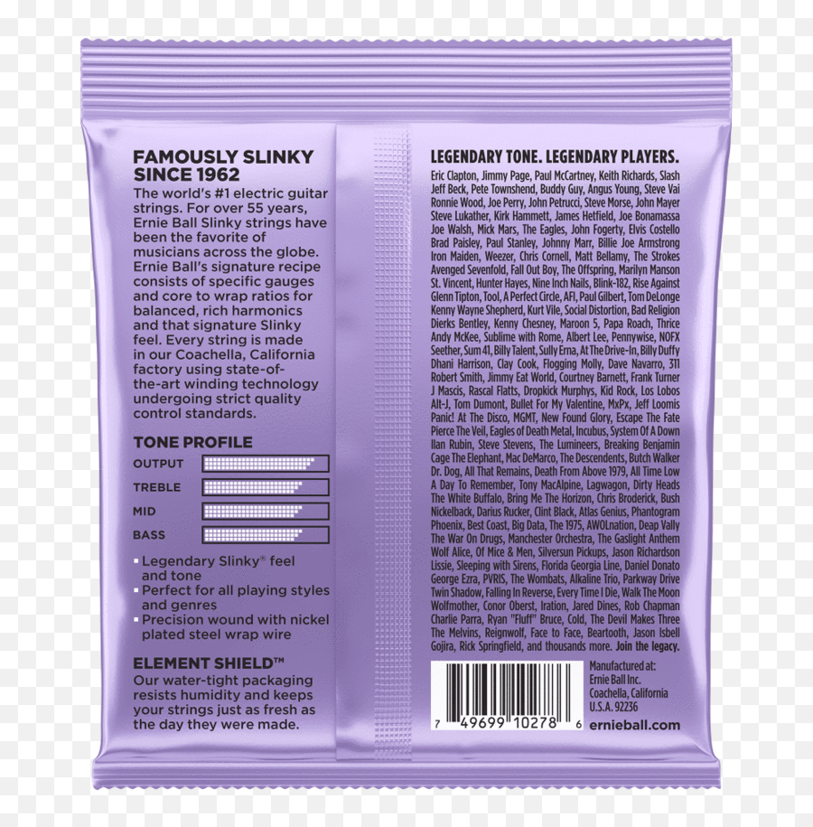 Ernie Ball Ultra Slinky 10 - 48 Ultra Slinky Ernie Ball Png,Slinky Png