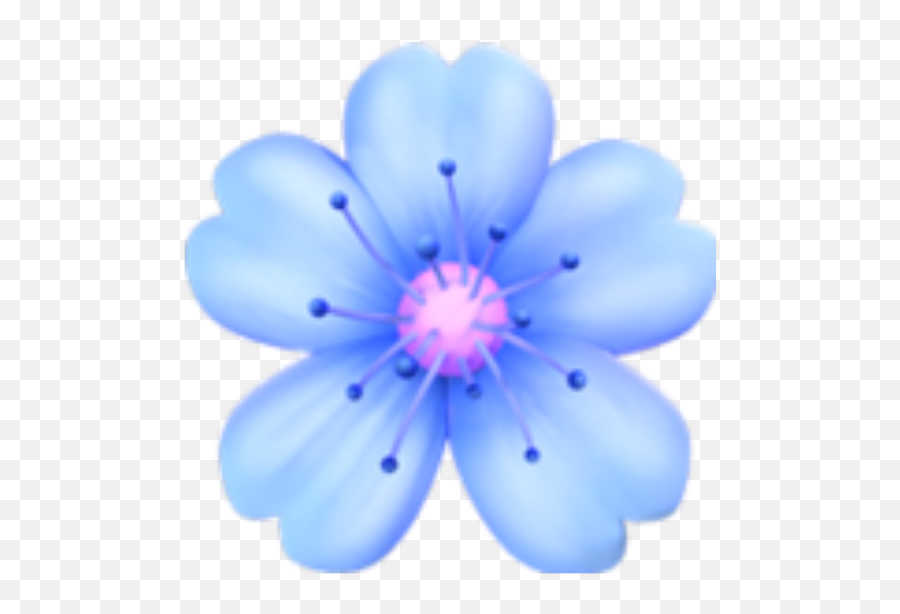 Download Flowers Blue Emoji Tumblr - Pink Flower Emoji Flower Iphone Emoji Png,Transparent Pink Flowers