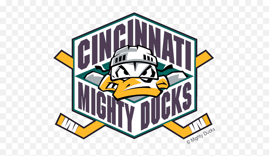 Ducks Hockey Logos - Cincinnati Mighty Ducks Ducks Cincinnati Logo Png,Duck Game Logo