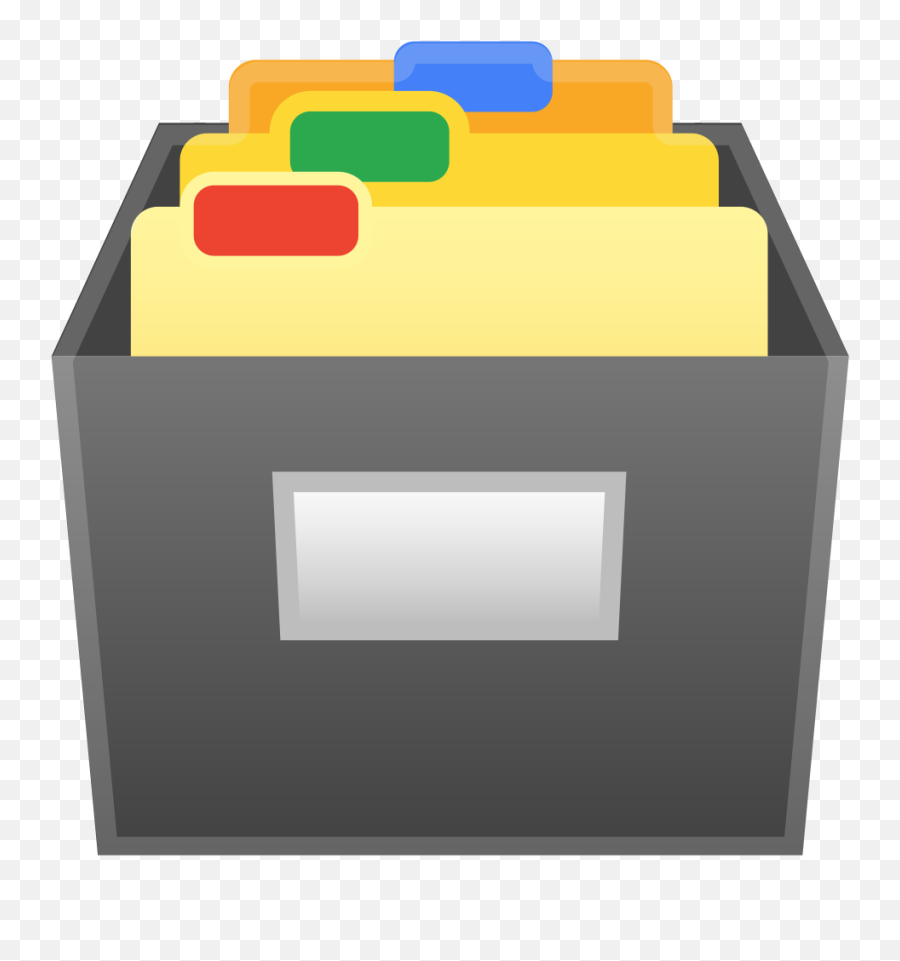 Card File Box Icon Noto Emoji Objects Iconset Google - Card File Box Emoji Png,Box Icon Png
