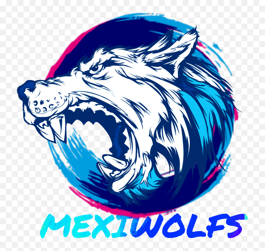 Wolf Wolves Mexiwolfs Picsart Sticker By Azael Galaz - Wolf Head Vector Png,Blue Wolf Logo
