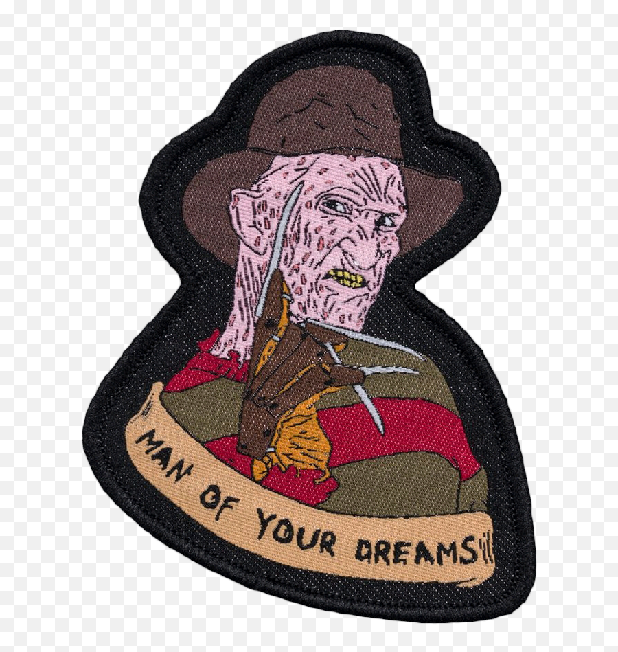 A Nightmare - Freddy Krueger U2018man Of Your Dreamsu0027 Embroidered Patch Freddy Kruger Man Of Yourdreams Png,A Nightmare On Elm Street Logo