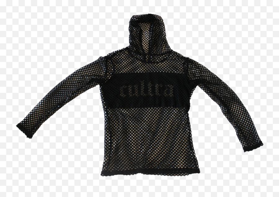 Reflective Gunmetal Cultra Black Fishnet With Hood - Long Sleeve Png,Fishnet Transparent