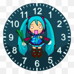 Download Hatsune Miku Watch Face Free For Android - Hatsune Download Miku Clock Widget Apk Png,Miku Icon