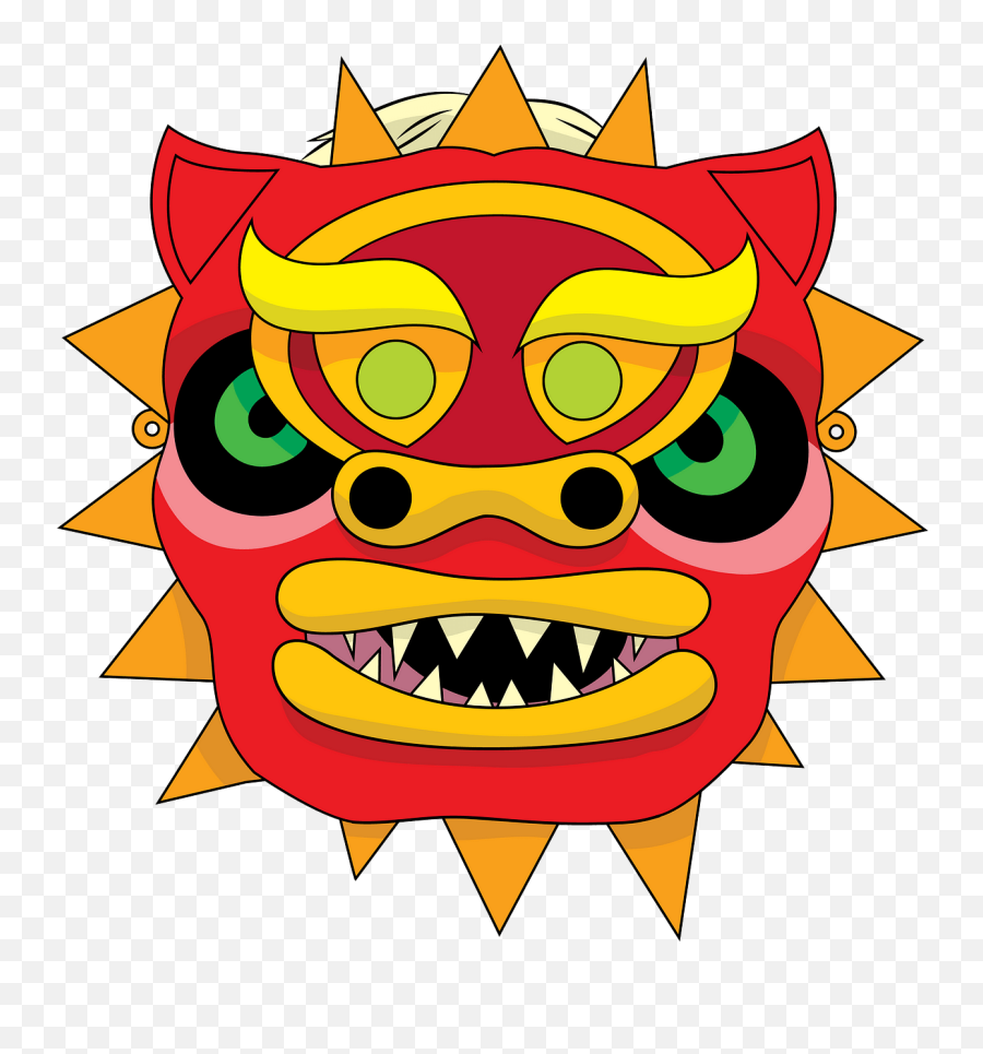 Chinese Dragon Mask Clipart Free Download Creazilla - Chinese Dragon Face Mask Png,Chinese Dragon Transparent