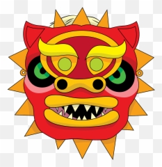 Chinese Dragon Mask Clipart Free Download Creazilla - Chinese Dragon Face Mask Png,Chinese Dragon Transparent