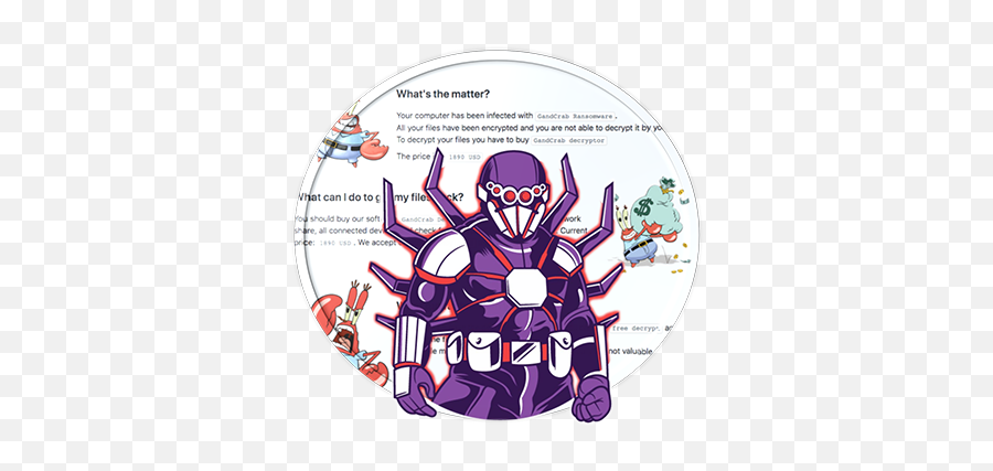 Pinchy Spider Adopts U201cbig Game Huntingu201d To Distribute Gandcrab - Fictional Character Png,Ransomware Icon