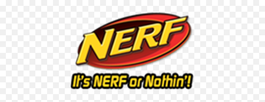 Nerf Logo With Motto - Logo Nerf Or Nothing Png,Nerf Logo