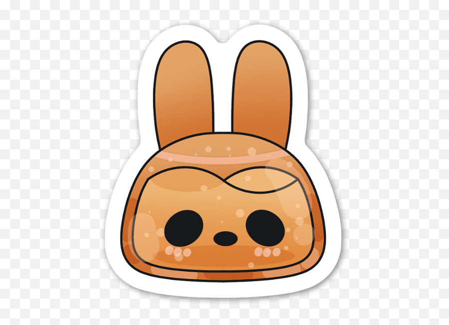 Die Cut Bunny U2013 Stickerapp Shop - Happy Png,Kawaii Bunny Icon