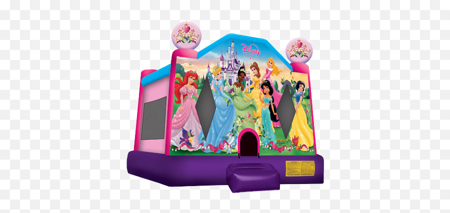 Disney Princess 2 Spin City - Disney Princess Bounce House Png,Disney Princess Png