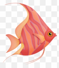 Fish Swimming In Money Clipart Freeuse - Cute Angel Fish Drawing Png,Fish Swimming Png