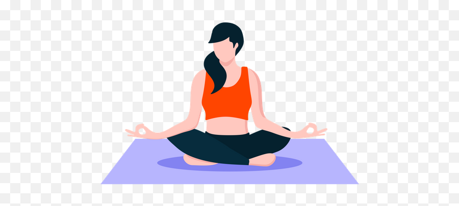 Yoga Pose Icon - Download In Glyph Style Doing Yoga Illustration Png,Yogi Icon