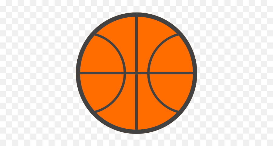 Orange Sport Ball Baquete Buried Basketball Hoop Icon - Bola De Basquete Icone Png,Basketball Court Icon