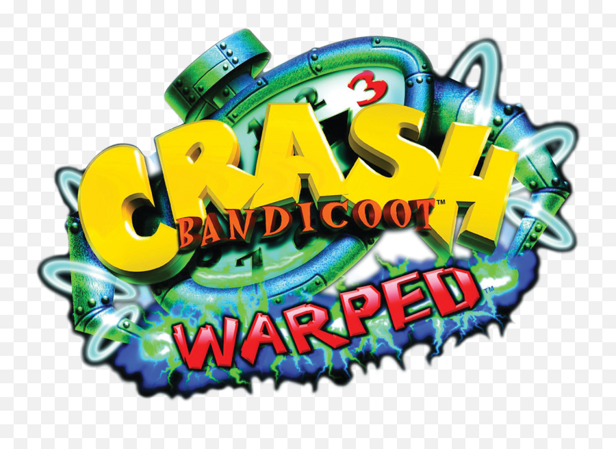 Crash Bandicoot 3 Warped Logo Png Clipart Download Icon