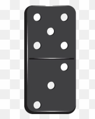 Black Dominoes Game Transparent - png