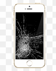 Iphone 6 Cracked Screen Png 5 Image - Broken Phone