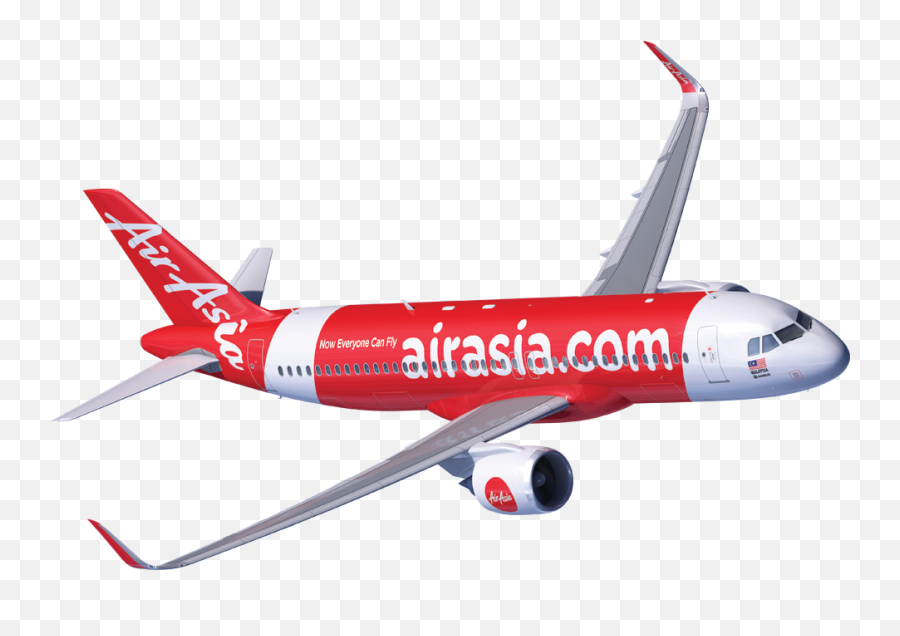 Download Air Asia - Air Asia Plane Png Png Image With No Air Asia Aeroplane Png,Plane Transparent Background