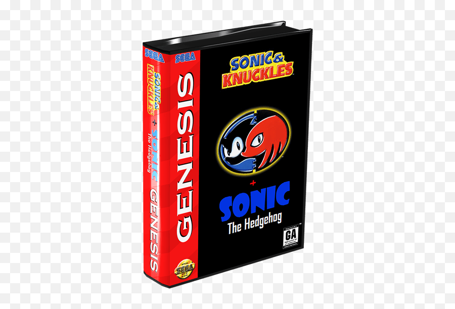 Download Sonic U0026 Knuckles Sega Genesis Game Png Image With - Sega 3d Box Art,Sega Genesis Png