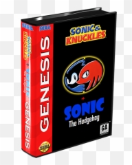 Download Sonic U0026 Knuckles Sega Genesis Game Png Image With - Sega 3d Box Art,Sega Genesis Png