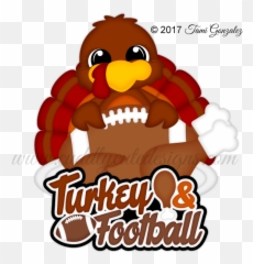 Football Turkey Clipart Png Image - Football Thanksgiving Turkey Cartoon,Turkey Clipart Png