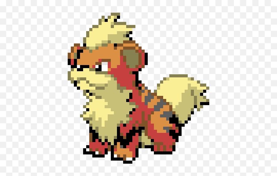 Growlithe - Growlithe Pixel Png,Growlithe Png