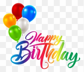 Transparent Background Happy Birthday Png