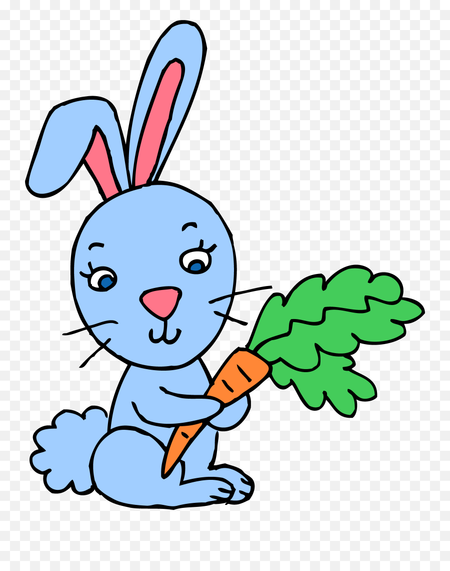 Free Bunny Clipart Png Download Clip Art - Blue Rabbit Clipart,Bunny Clipart Png