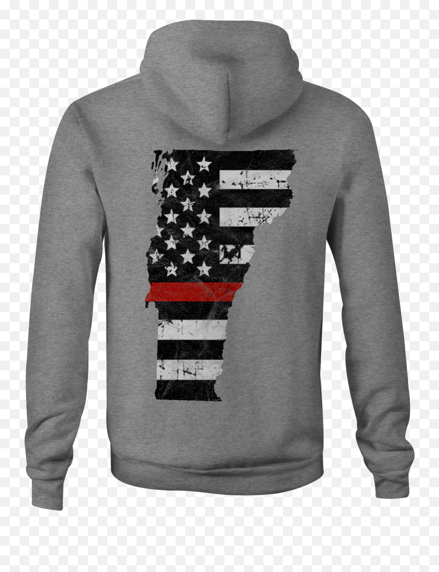 Hoody Crewneck Sweatshirt Vermont Thin - Hoodie Png,Distressed American Flag Png