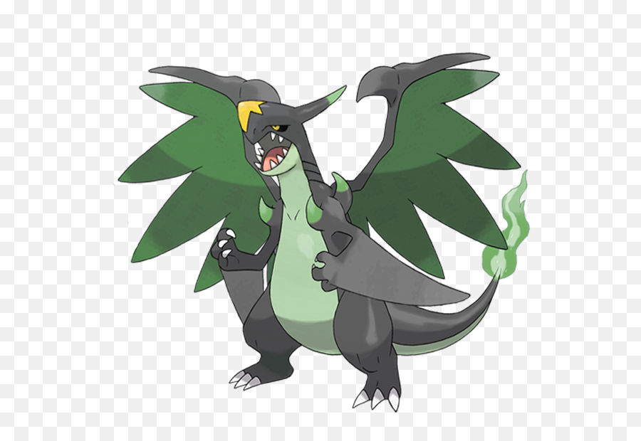 Pokemon Fusion Charizard Xgarchomp 1103713 - Png Mega Charizard X Png,Charizard Png