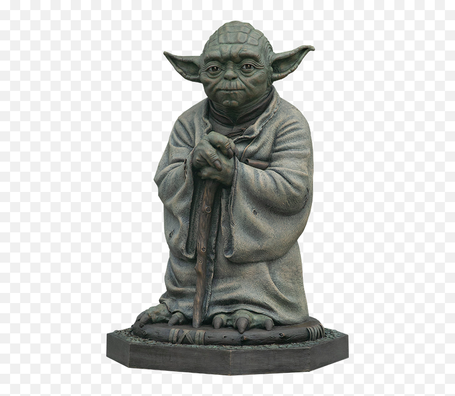 Yoda Bronze Life - Yoda Bronze Statue Png,Yoda Transparent