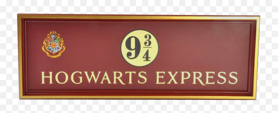 Hogwarts 9 34 Sign By The Noble Collection - Warner Studio Tour London Png,Hogwarts Png
