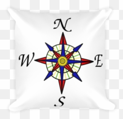 Compass Rose Throw Pillow The Innsmouth Look Online - Clipart png