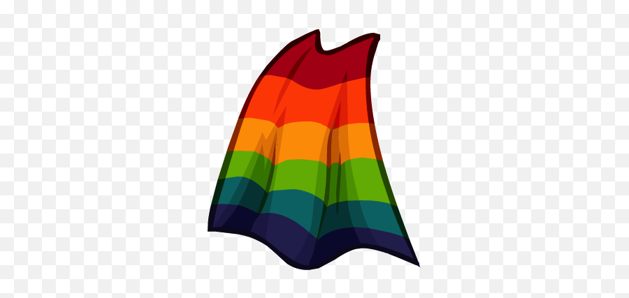 Cape Clipart Club Penguin Transparent - Rainbow Cape Png,Club Penguin Png