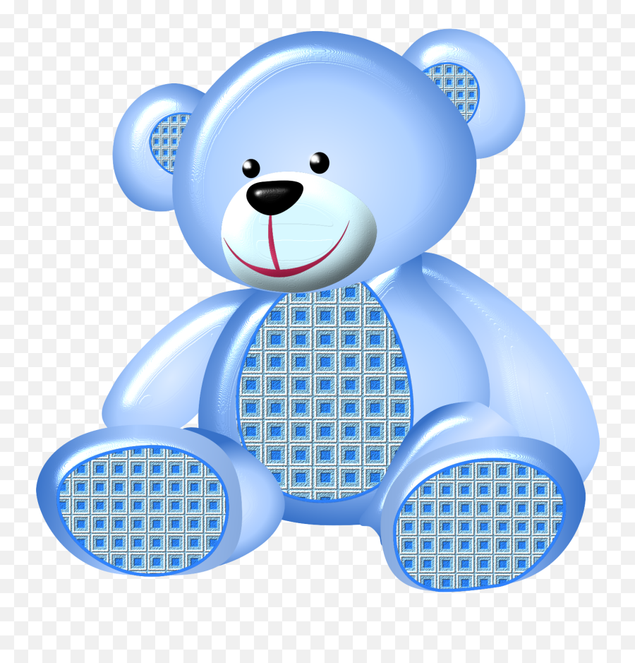 Download Hd Oso Clipart Baby - Teddy Bear Blue Teddy Bear Png,Baby Bear Png