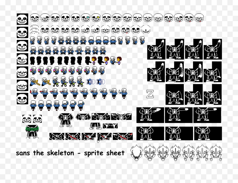 Sans Sprite Png - Sans Face Sprite Png Undertale Sans All Undertale Sans Sprite Sheet,Sans Undertale Png