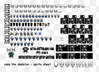Sans Sprite Png - Sans Face Sprite Png Undertale All Sheet