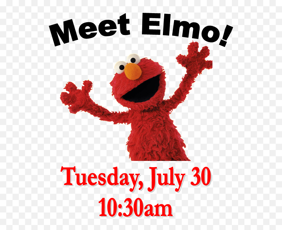 Meet Elmo Bellmore Memorial Library - Cartoon Png,Elmo Png