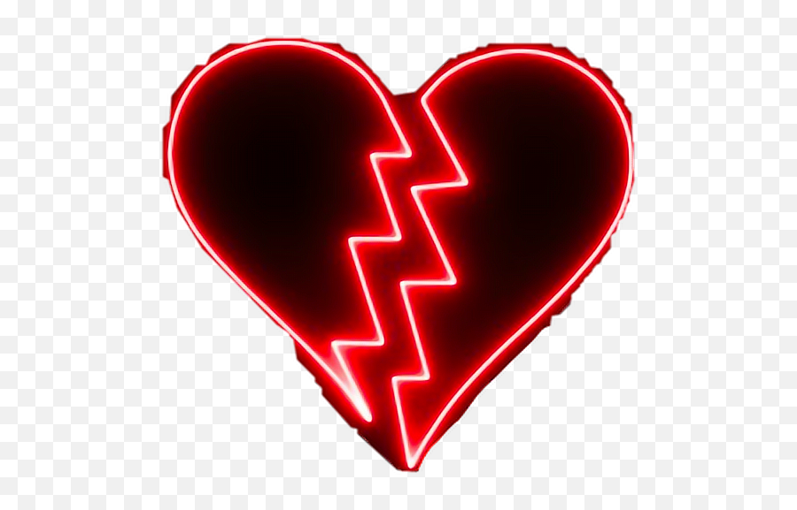 Broken Heart Aesthetic Posted By Ryan Peltier - Think You Broke My Heart Again Png,Neon Heart Png