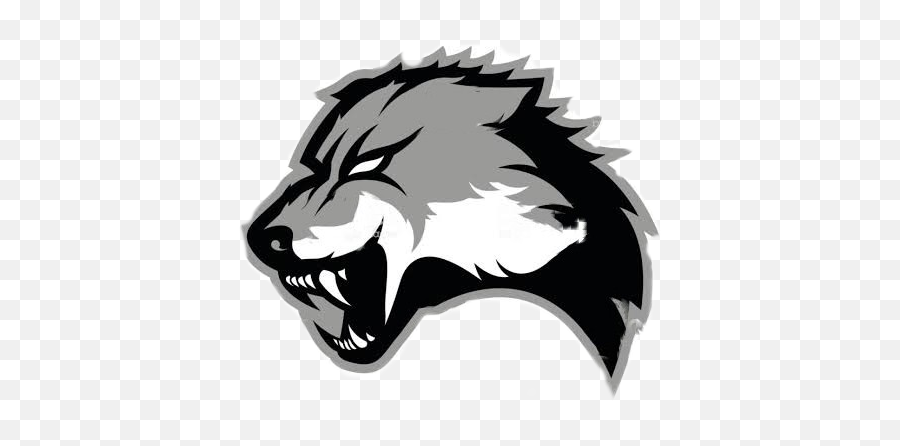Wolf Logo Sticker - Animal Team Logo On White Background Png,Wolf Logo