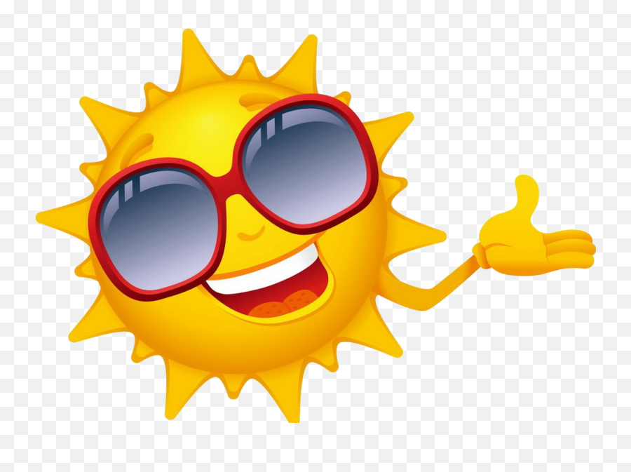 Cartoon Drawing Clip Art - Transparent Summer Sun Png,Sun Clip Art Png