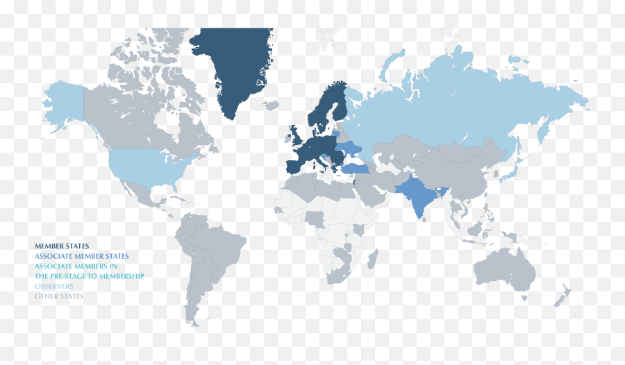 Member States October 2019 - Cern Document Server Sub Saharan Africa On A World Map Png,October Png