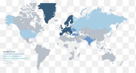 Member States October 2019 - Cern Document Server Sub Saharan Africa On A World Map Png,October Png