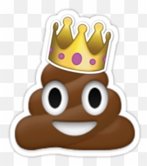 Poop Emoji Stickers By Marenamackay Png Transparent - Poop Emoji With Crown,Emojis Png Transparent