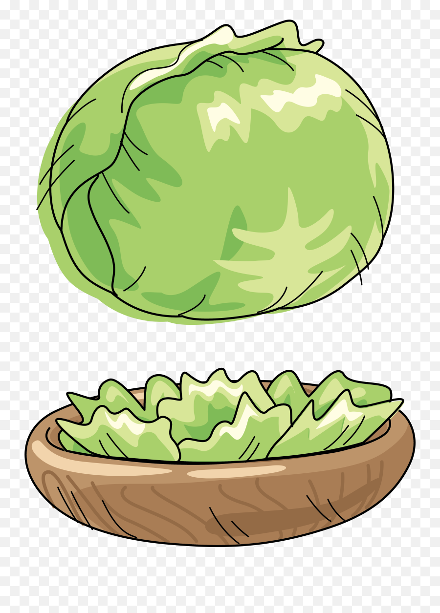 Download Cabbage Watermelon Vegetable Cartoon Clip Art - Cartoon Green Vegetables Clip Png,Cabbage Transparent Background