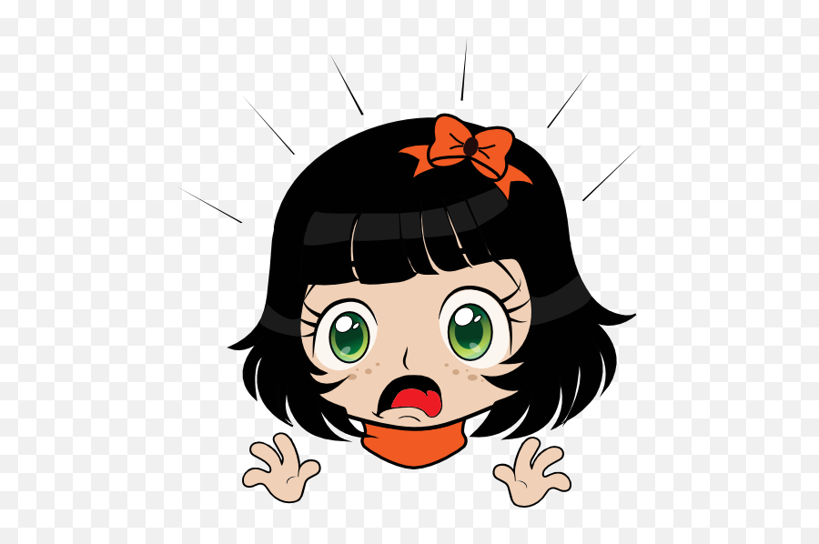 Disgusting Girl Manga Smiley Emoticon Clipart I2clipart - Delicious Clipart Png,Manga Girl Png
