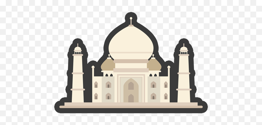 Taj Mahal Sticker - Taj Mahal Sticker Png,Taj Mahal Png