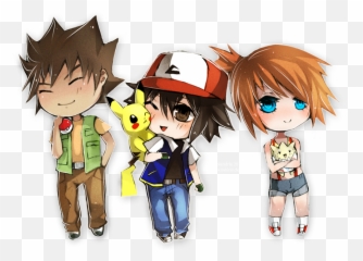 Png Download - Ash And Misty Chibi,Pokemon Ash Png