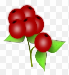Red Berry Clipart - Clipart Cartoon Berry Png,Berry Png